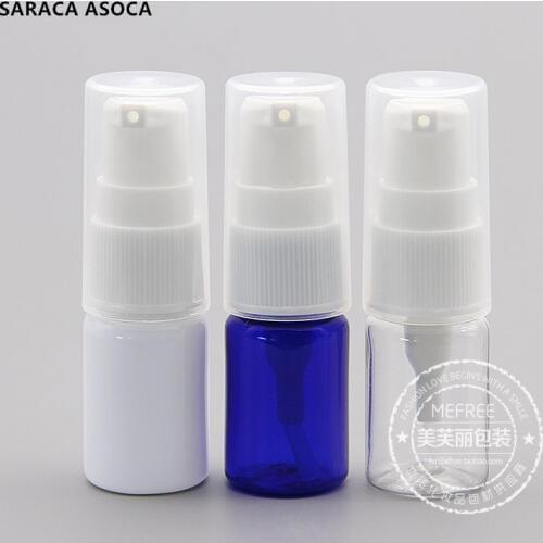 10ml Mini Small Empty Plastic Emulsion Refillable Bottles 100pcs/lot Beak Pressing Bottle PET Cosmetic Sample Bottle
