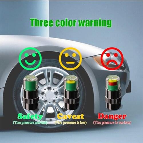 4Pcs Car Warning Pressure Tire Wheel Air Valve Caps Cover For Citroen C5 C4 C3 C2 Mini Cooper Opel Astra H G J Vectra C Saab
