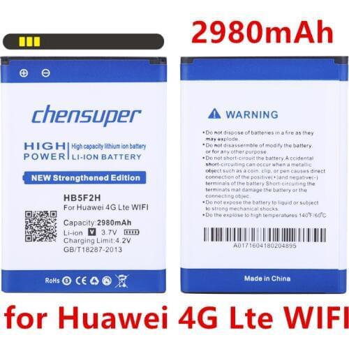 Chensuper 2980mAh HB5F2H Battery for Huawei 4G Lte WIFI Router 4G E5375 EC5377 E5373 E5330 E5336 E5372