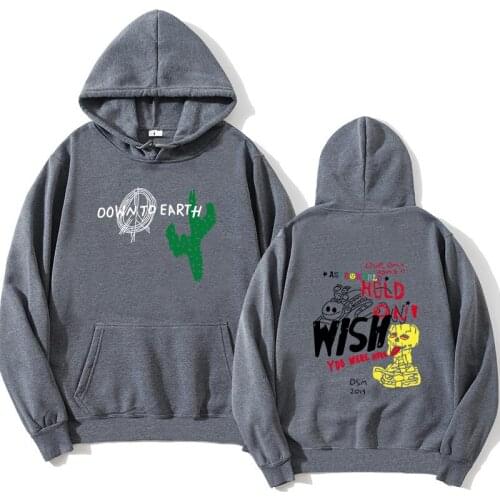 Astroworld Travis Scott Cactus Graffiti hoodies men Down To Earth Pullover Sweatshirts Men itself hip Hop Long Sleeve Streetwear