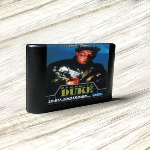 Dynamite Duke - EUR Label Flashkit MD Electroless Gold PCB Card forSega Genesis Megadrive Video Game Console