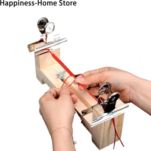 1 Set Bracelet Weaver tool DIY Wristband Maker rope Knot Parachute cord Braided Wristband Weaving Maker Bracelet Knitting Tool