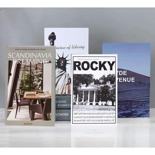 Fake Book Fashion Book Home Decor Club Hotel Model Room Home Decoration Modern Simulation Study Soft For Womens Living Room