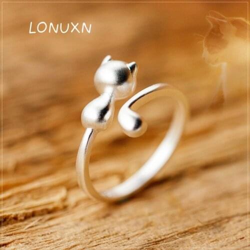Женские серебряные кольца LONUXN China At AliExpress