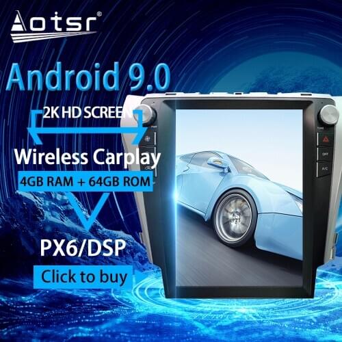 For TOYOTA Camry Android Radio tape recorder 2012 - 2015 Car Multimedia Player Stereo head unit Tesla gps Navi No 2din Autoradio