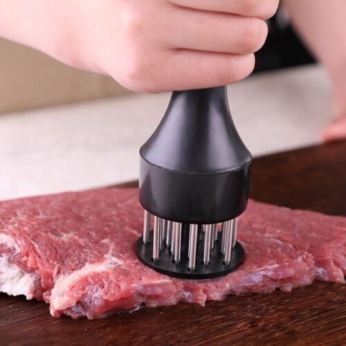 Meat hammer loose stainless steel fine punch meal steak needle household tender meat injector season needle kitchen tool