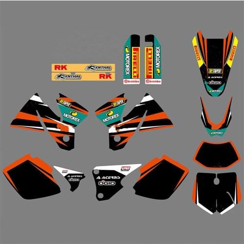 EXC SX 1998-2000 Stickers Free Customized TEAM DECALS STICKERS Kits FOR KTM SX SXF EXC 125 200 250 300 380 400 1998 1999 2000