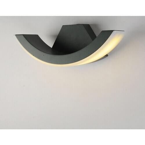 Outdoor Balcony Stairs Engineering Villa Wall Light Of Corridor Aisle Light Waterproof Wall Lamp Arc Style Rainproof Wall Sconce