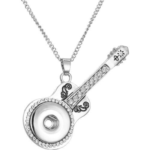 New Fashion Beauty Pendant Retro Pattern Snap Necklace Fit DIY 18MM Snap Buttons Jewlery Wholesale Women