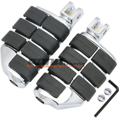 Front Foot Pegs Footrest for Honda GL1800 Gold Wing 01-05 F6B F6C Valkyrie 14-15 ST1300 Pan-European Police 03-12 (098)