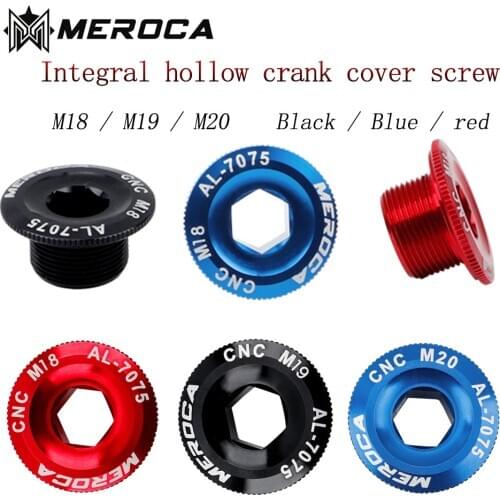 MEROCA Hollow Crank Aluminum Alloy Screw M18 / 19 / 20mm Crank Cover