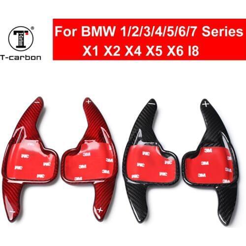Real Carbon Fiber Steering Wheel Shifter Paddle For BMW F20 F22 F30 F35 F34 F36 F10 F07 F06 X1 E84 X2 X4 F26 X5 X6 F15 F16 I8