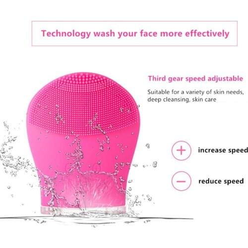 Wash Brush USB Electric Cleaner Soft Deep Remove Horny Blackhead Cleansing Brush Waterproof Facial Cleansing Trush