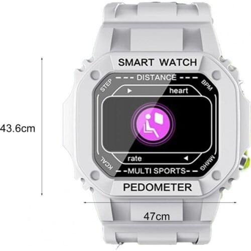 I2 Smart Watch Dustproof Waterproof TPU Heart Rate Blood Pressure Sleep Monitor Watch for Fitness Intelligent Wearable Device