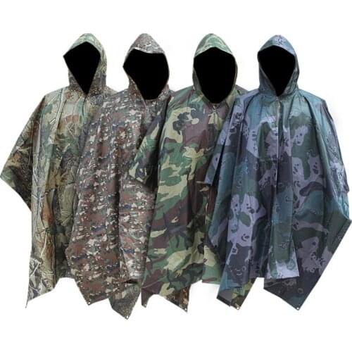 Man Military Impermeable Camo Raincoat Waterproof Rain Coat Men Raincoat Women Awning From The Rain Motorcycle Rain Poncho