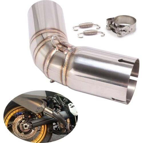 For Suzuki V-Strom 1050 DL1050 2020 2021 Exhaust Pipe Motorcycle Mid Tube Slip On 51mm Muffler Stainless Steel Reserve Catalyst