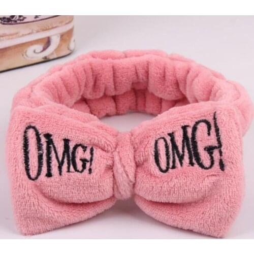 OMG Makeup Face Washing Hair band For Women Cute Elastic Hairdo Headwrap Headbands OMG Hair Bandana Hair Accessories