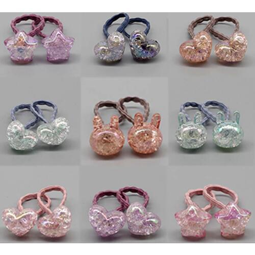1Pair Exquisite Hair Accessories Gifts Sparkling 2020 New Arrival Cute Bunny Star Princess Dog Head wear Hot Sale Elasticity