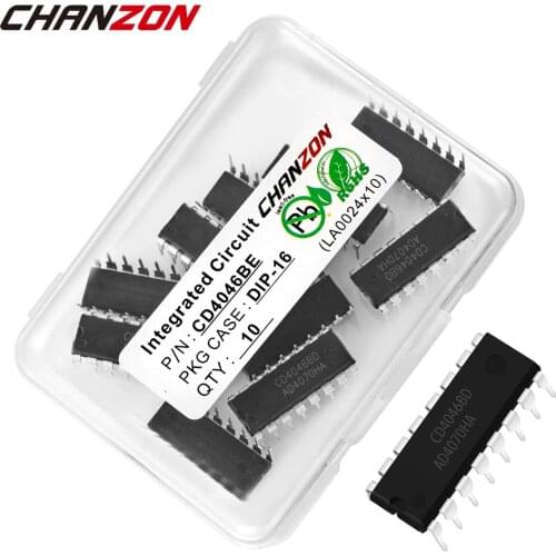 10PCS CD4046BE DIP16 CD4046 DIP 4046BE CD4046BCN HEF4046BP Integrated Circuit Semiconductor New Original In Stock