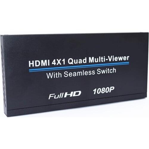 1080P 3D 4x1 HDMI-compatible Multi-Viewer HDMI-Quad Screen Real Time Multi-Viewer Splitter Seamless Switcher with IR Control