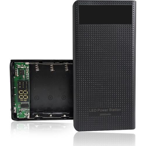 18650 Battery Quick charge Type-C QC 3.0 2.0 USB 5V 9V 12V Power Bank Case 7X 18650 Battery Charger Box