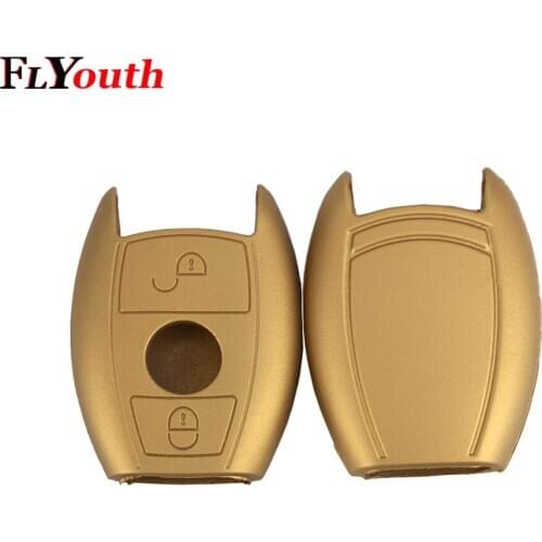 2 Buttons For Mercedes Benz A Classe A180 A200 A260 C E S CLK Key Shell Cover Fob Key Protect Bag Silicone Key Case for Car