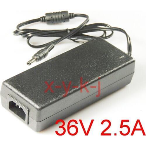 50PCS High quality IC solutions AC 100V-240V DC 36V 2.5A Switch power supply, 90W LED adapter, 5.5mm*2.1-2.5mm Free shipping