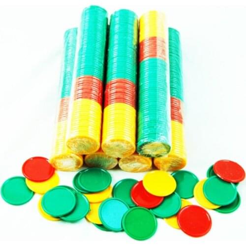 68Pcs/Lot Plastic Mahjong Poker Chips Casino Bingo Markers Token Fun Family Club Board Games Toy Creative Gift 32mm