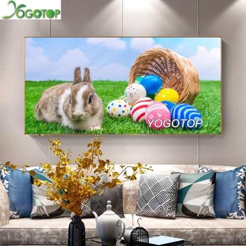 Diamond embroidery Easter eggs,rabbit 5D DIY diamond painting square round drill 3d rhinestone pictures mosaic large gift YY2404