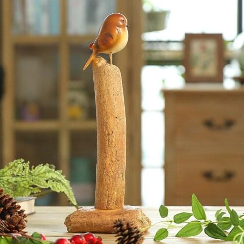 American country retro decoration crafts decoration decoration Home Furnishing bird stump B creative gift bag mail