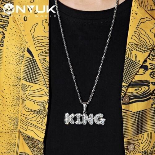 2020 Alloy King Letter Necklace With Hip Hop Hiphop Jewelry In Europe And America