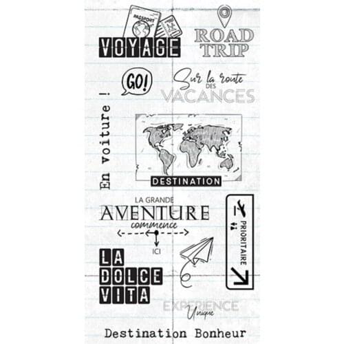 French Clear Silicone Stamp / seal for DIY Scrapbooking / Album Decorative Clear Stamp Sheets A391