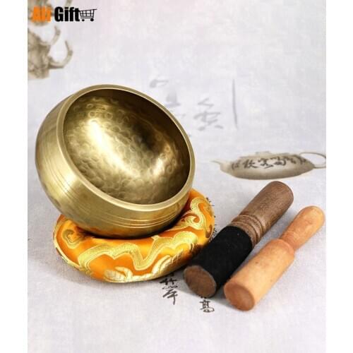 Temple Buddha Hall Chanting Bowl Durable Nepalese Buddha Copper Tibetan Decoration Wall Plate Home Decoration Home Decoration