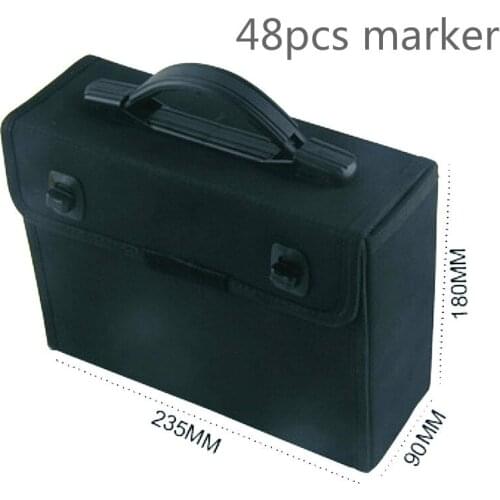 Marker storage box marker pen bag marker pen box pen holder 48 pieces