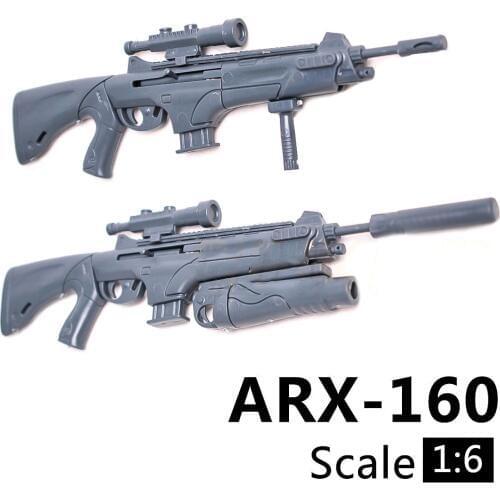 1/6 Scale ARX160 Rifle Gun Model Tactical Gun With Launcher Assembly Building Bricks Weapon For Action Figure