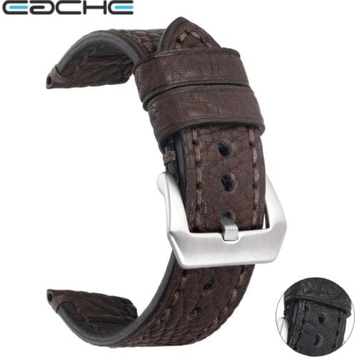 EACHE Genuine Leather Vegetable Tanned Leather Watch band For Man 20mm22mm 24mm