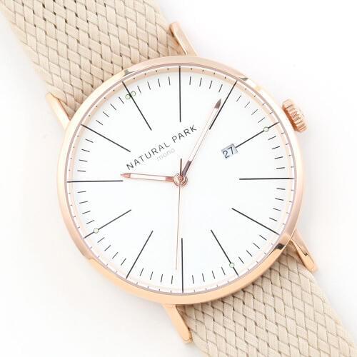 NATURAL PARK Mens Waterproof Watch