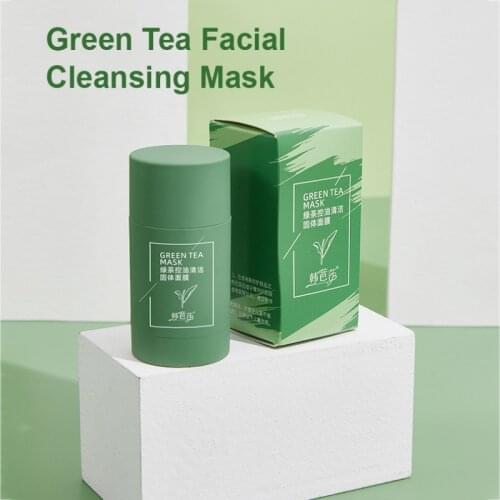 Cleansing Green Stick Green Tea Stick Mask Purifying Clay Stick Mask Oil Control Anti-acne Eggplant Skin Care Whitening