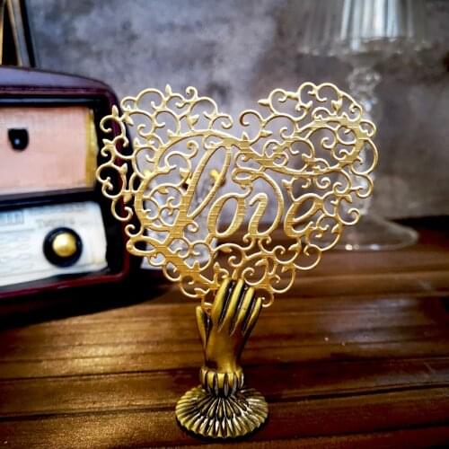 Panalisacraft Love Heart Metal Cutting Dies And Stamps cut die scrapbooking Album Paper Card Craft Embossing