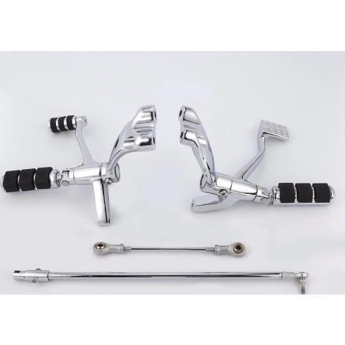Motorcycle Forward Controls Complete Kit Pegs Levers Linkage Foot Rests For Harley Sportster XL 883 1200 2014-2018