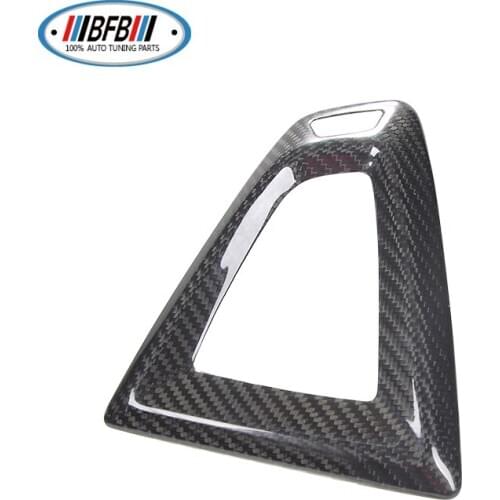 M3 M4 F80 F82 2014-2018 RHD Real Carbon Fiber Car Gear Shift Frame Trim