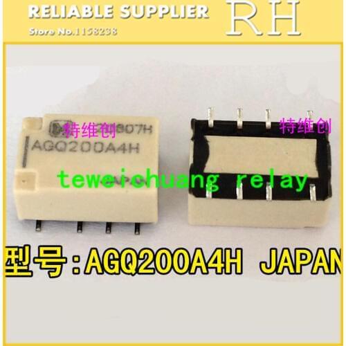 10PCS/lot Signal relay AGQ200A4H AGQ200A12 AGQ200A24 SMD8 1A