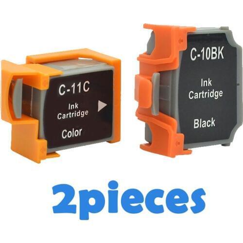 2pcs Compatible Ink Cartridges BCI10 BCI11 BCI-10 BCI-11 BCI 10 CLI 11 For Canon BJC-80 BJC-85 BJC-85PW BJ-30 inkjet printers