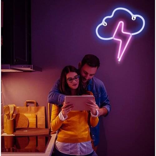 Led Lights Cloud Shape Holiday Party Decoration Bedroom Night Neon Lights Indoor and Outdoor PI669