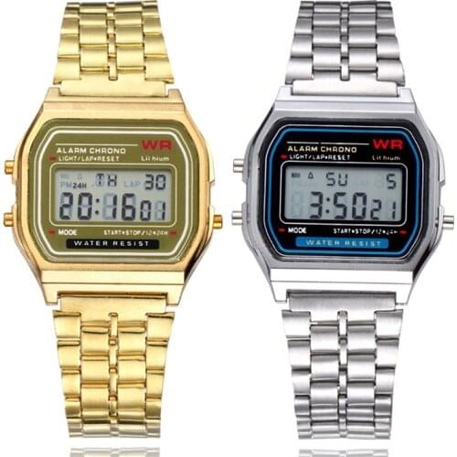 LED Metal Shock Sports Men Watches Women Electronic Digital Display Retro Style Clock Mens Relogio Masculin Reloj Hombre homme