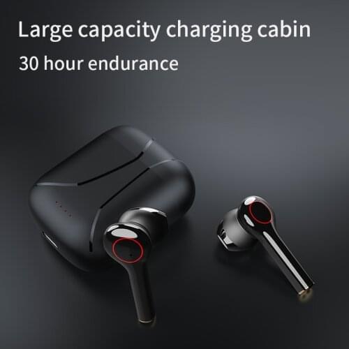 TWS Bluetooth Wireless Earphone 5.0 Headphones Touch Control Earbuds Waterproof Stereo Music Headset 350mAh Power Bank HD Mic