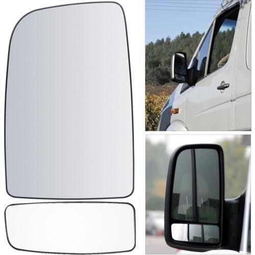 Wing Mirror Upper Large Glass 2006 on Left Passenger Side Fit for Mercedes Sprinter