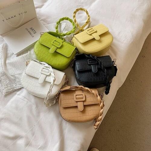 Saddle Bag 2022 Summer New High-quality PU Leather Womens Designer Handbag Luxury Brand Shoulder Bag Kiwi Green Tote Bag