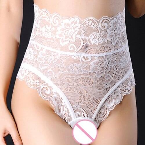 Womens Thong G-string Sexy Hollow Out Lace Temptation High Rise Embroidery Transparent Solid Color Panties lot string femme 03