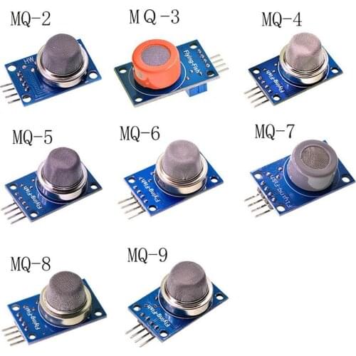 1PC MQ-2 MQ-3 MQ-4 MQ-5 MQ-6 MQ-7 MQ-8 MQ-9 Detection Smoke Methane Liquefied Gas Sensor Module for Arduino Starter DIY Kit